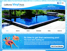 Tablet Screenshot of californiavinylpools.com